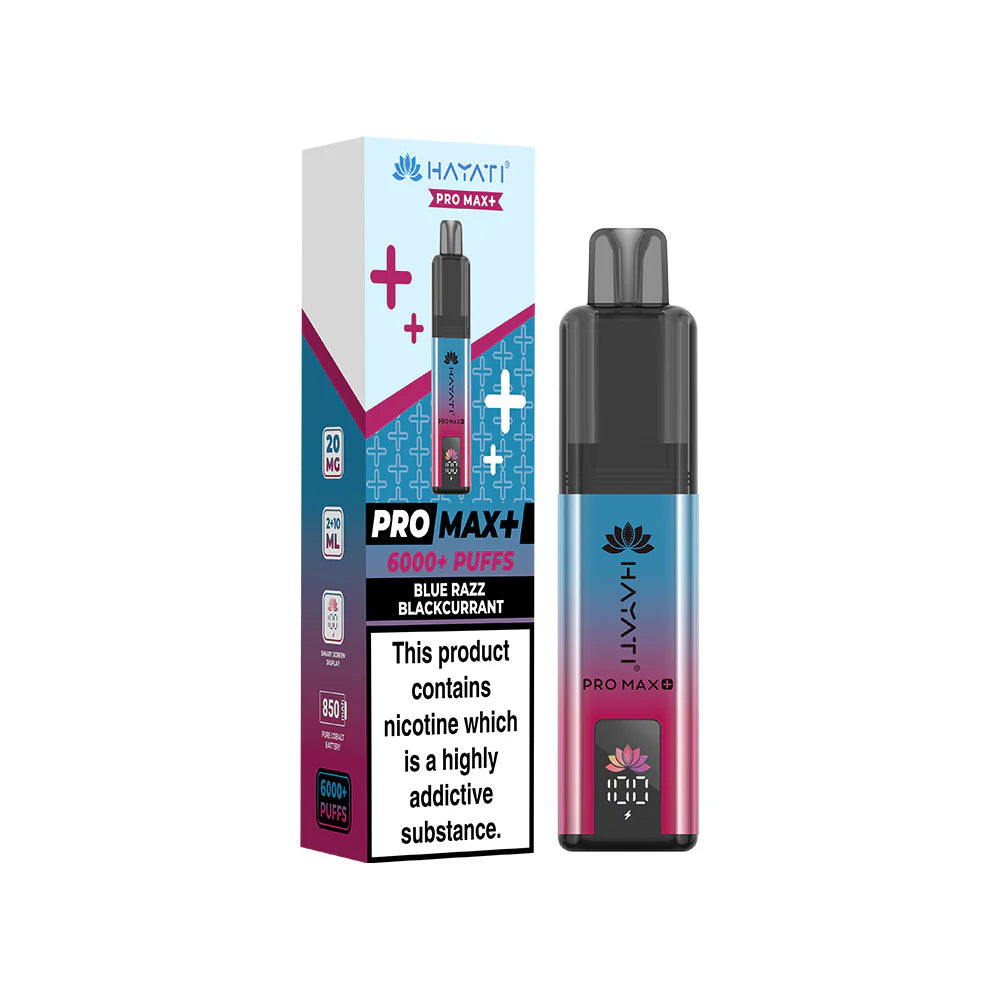 Hayati PRO MAX+ 6000+ Kits Blue Razz Blackcurrant