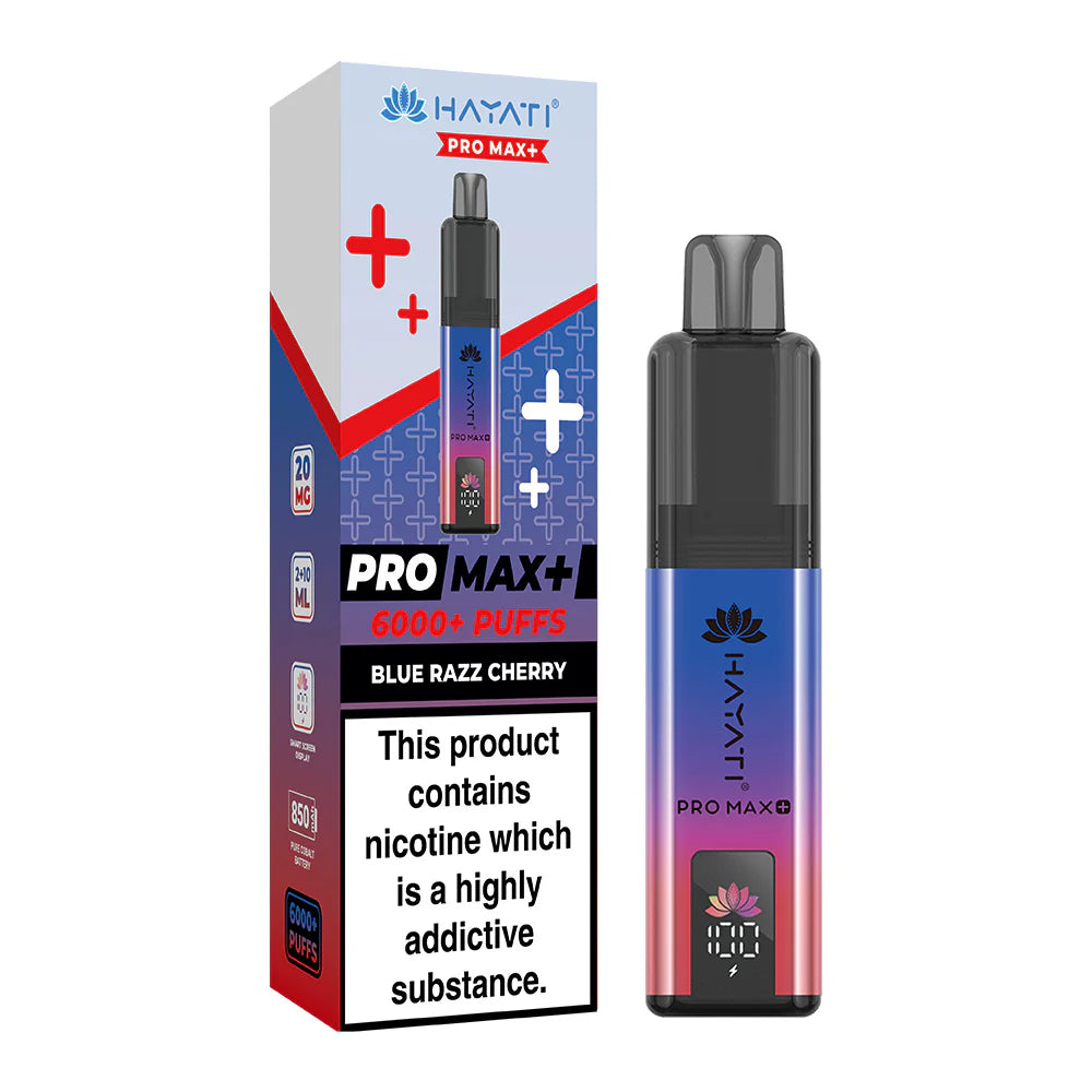 Hayati PRO MAX+ 6000+ Kits Blue Razz Cherry