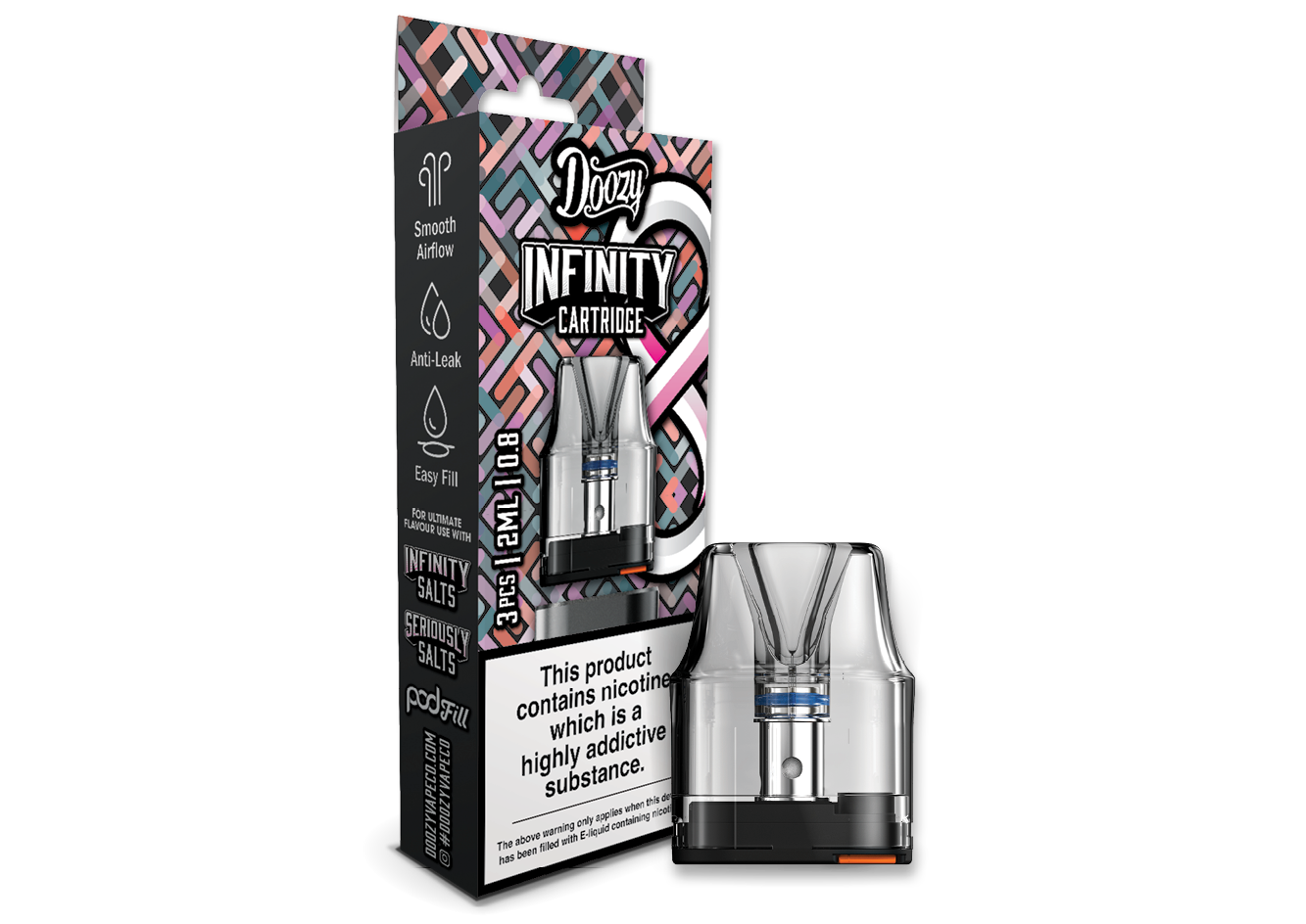Doozy Infinity Cartridge (3 Pack 0.8 Ohms Pods)