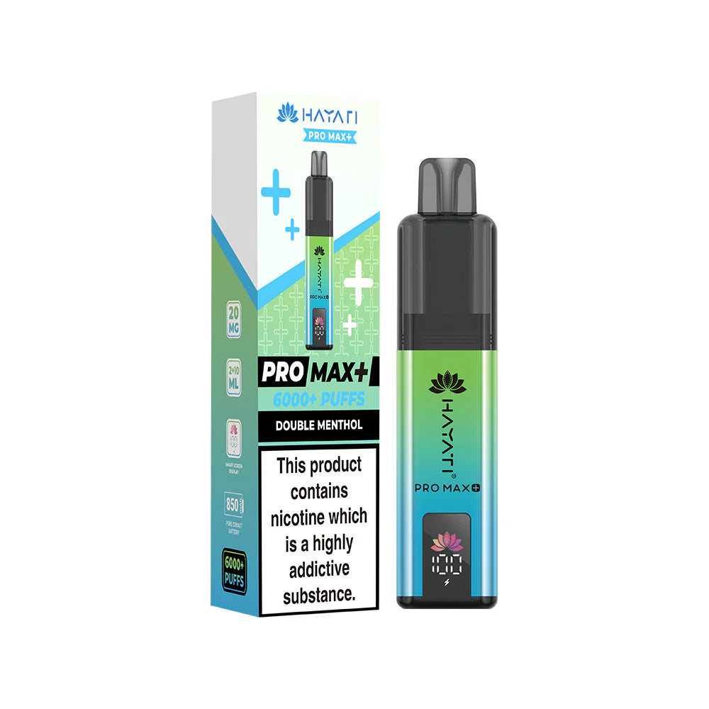 Hayati PRO MAX+ 6000+ Kits Double Menthol