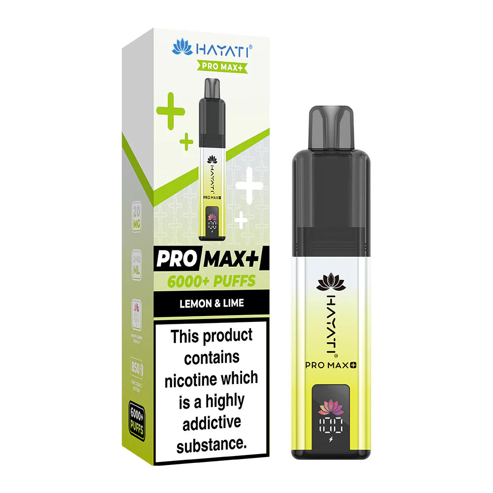Hayati PRO MAX+ 6000+ Kits Lemon and Lime