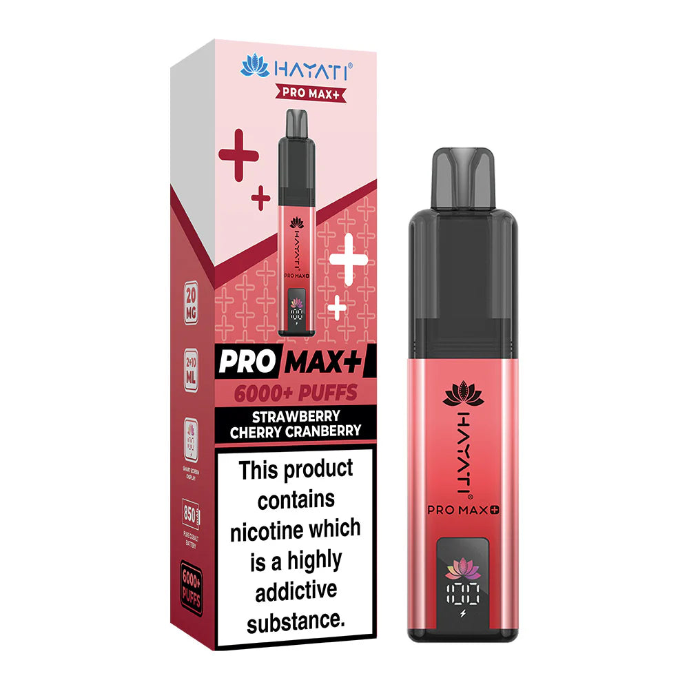 Hayati PRO MAX+ 6000+ Strawberry Cherry Cranberry