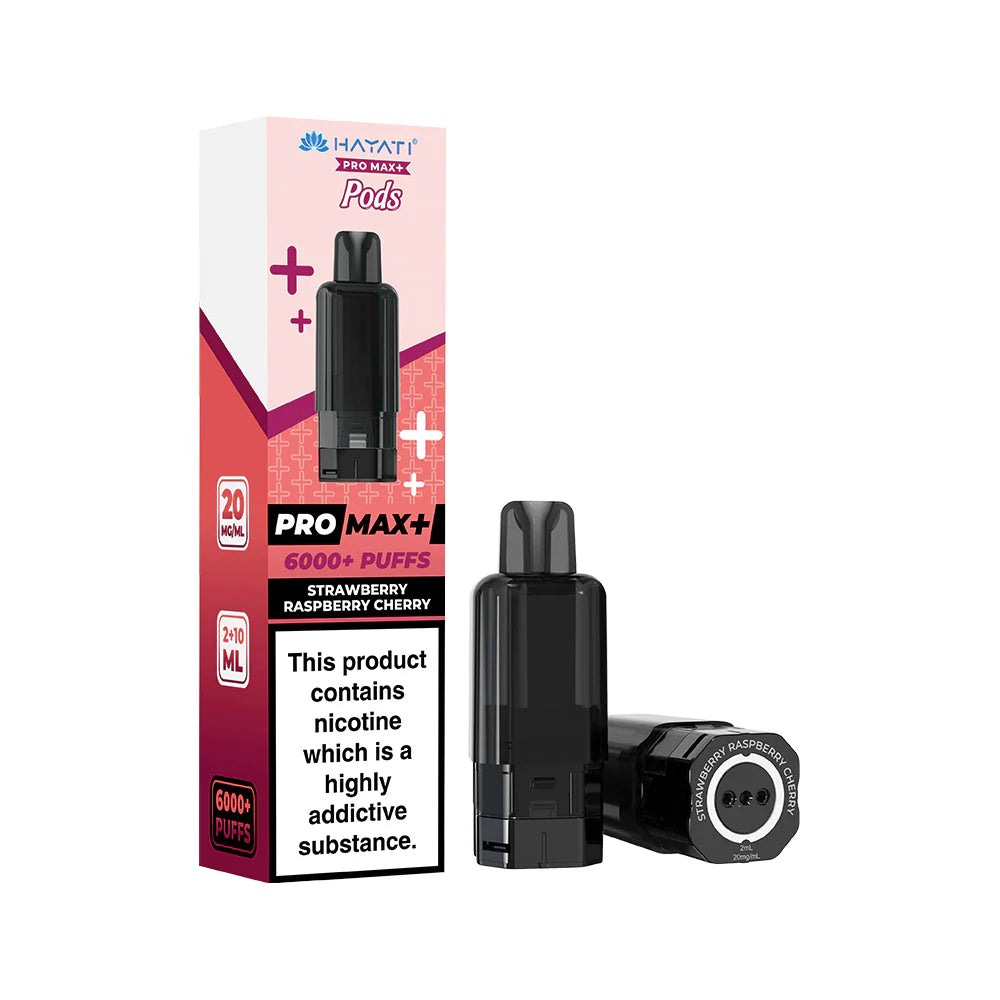 Hayati Pro Max+ 6000+ Pods Strawberry Raspberry Cherry