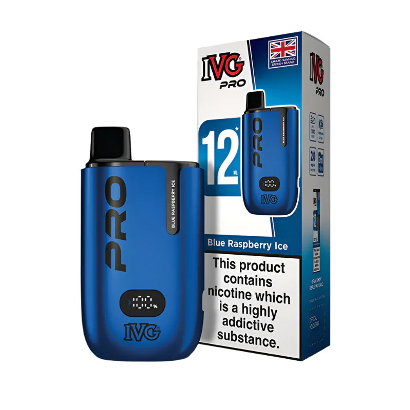 IVG Pro Legal 12K Big Puff Kit Blue Raspberry Ice