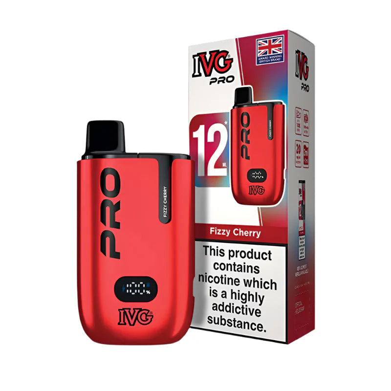 IVG Pro Legal 12K Big Puff Kit Fizzy Cherry