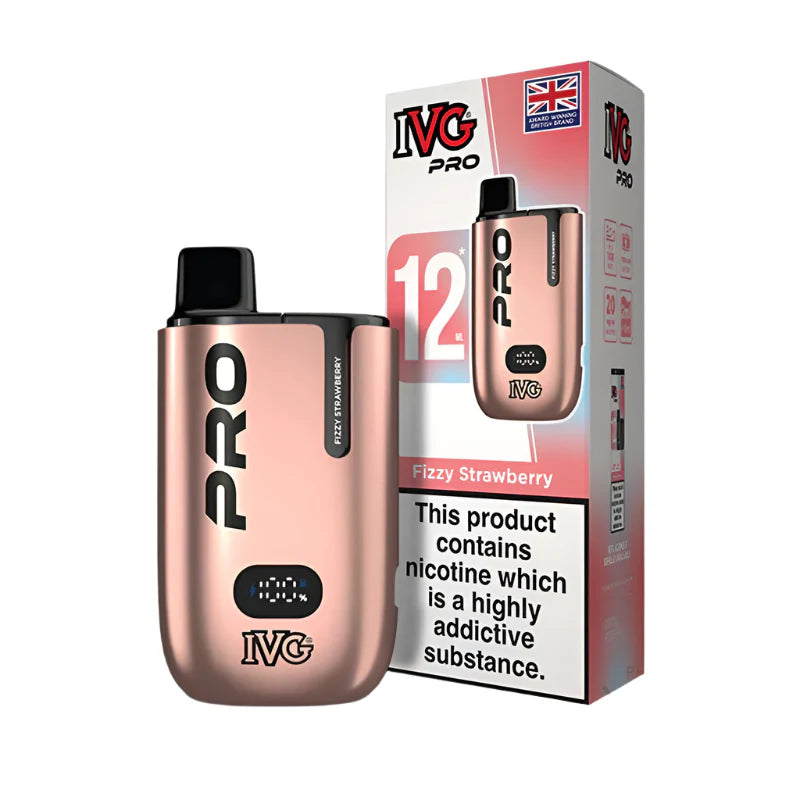 IVG Pro Legal 12K Big Puff Kit Fizzy Strawberry