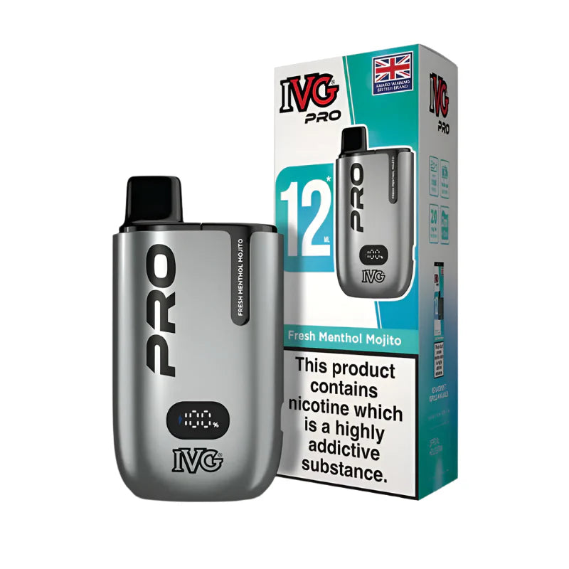 IVG Pro Legal 12K Big Puff Kit Fresh Menthol Mojito