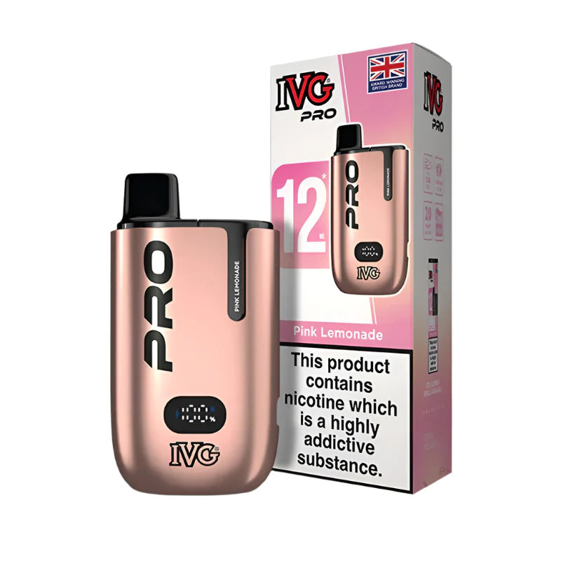 IVG Pro Legal 12K Big Puff Kit  Pink Lemonade