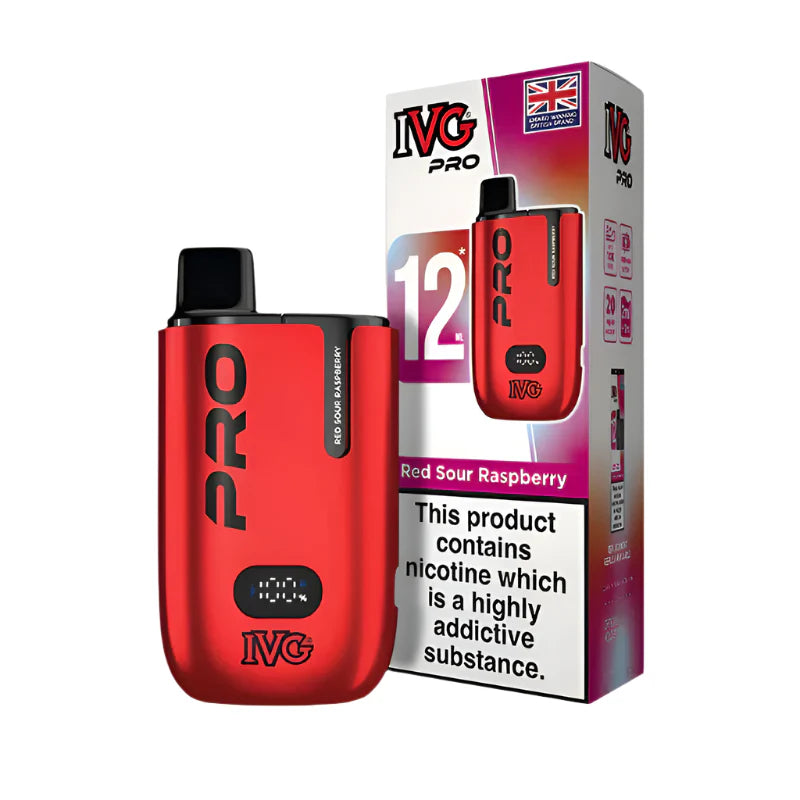 IVG Pro Legal 12K Big Puff Kit Red Sour Raspberry