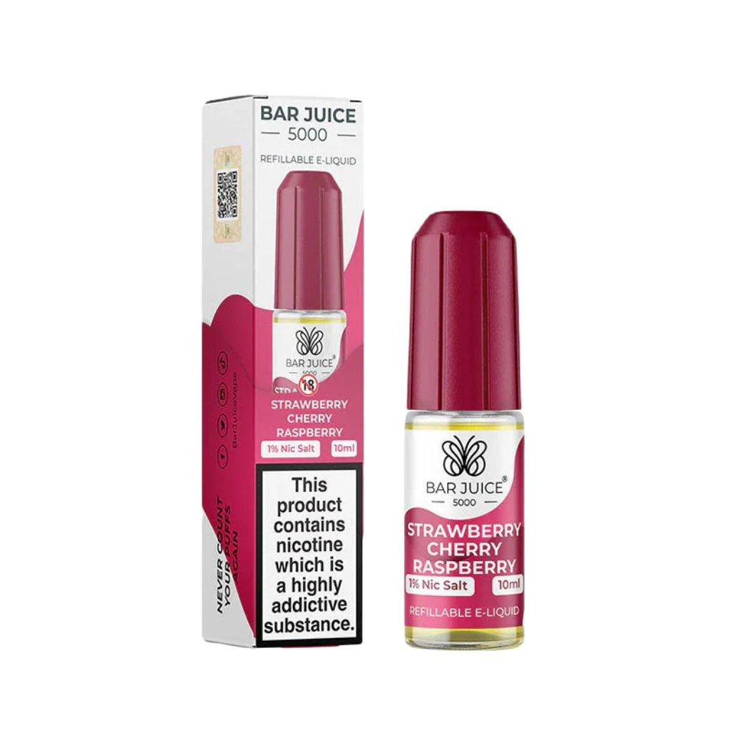Bar Juice 5000 Nic Salt Strawberry Cherry Raspberry