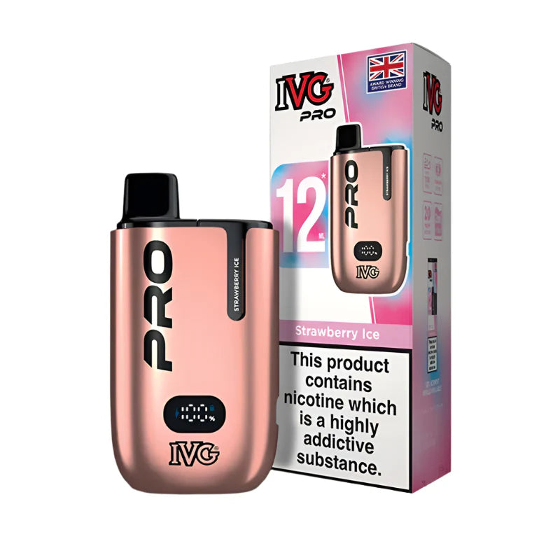 IVG Pro Legal 12K Big Puff Kit Strawberry Ice