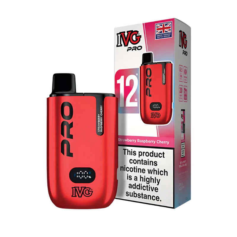 IVG Pro Legal 12K Big Puff Kit Strawberry Raspberry Cherry