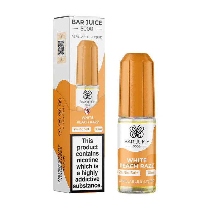 Bar Juice 5000 Nic Salt White Peach Razz