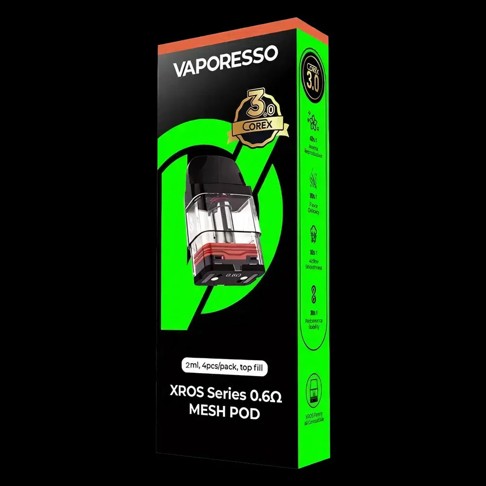 VAPORESSO XROS Corex 3.0 Pods pack of 4 -0.6OHM